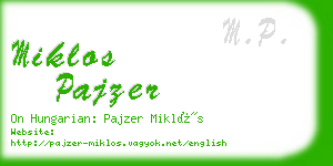 miklos pajzer business card